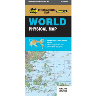 Map Ubd/gre World Physical 100 22nd Ed