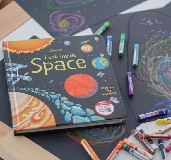 Usborne's Lift-the-flap Look Inside Space
