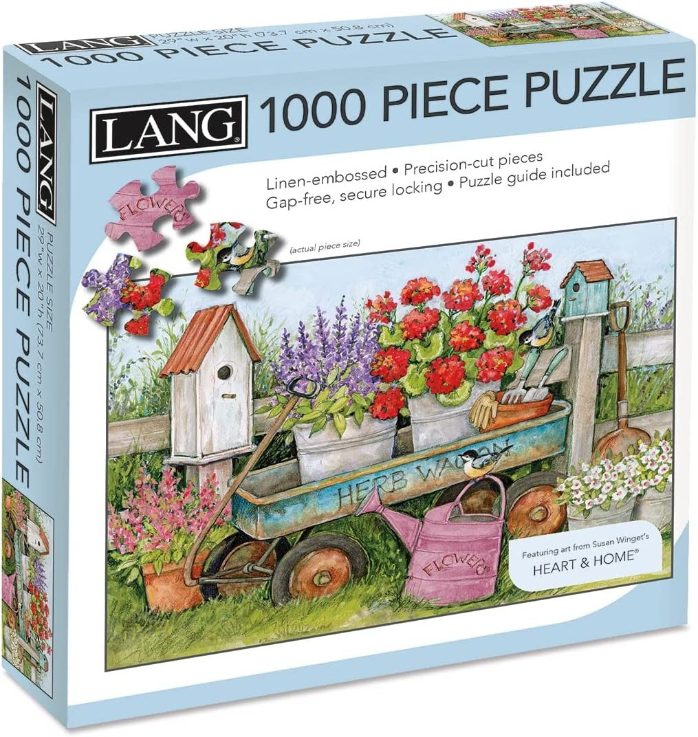 Susan Winget's Blue Wagon Puzzle 1000pc
