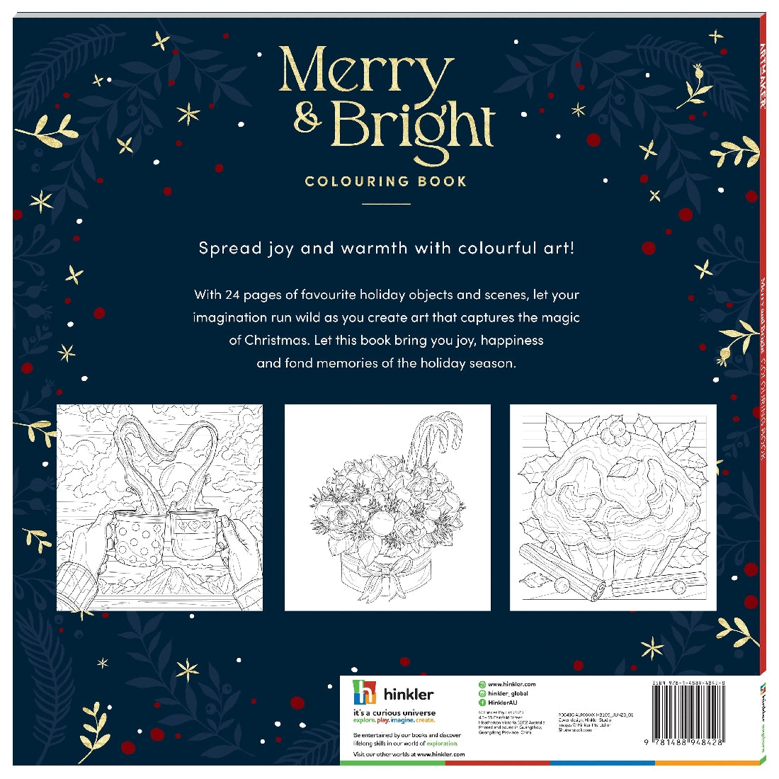 Art Maker Merry & Bright Colouring Book 