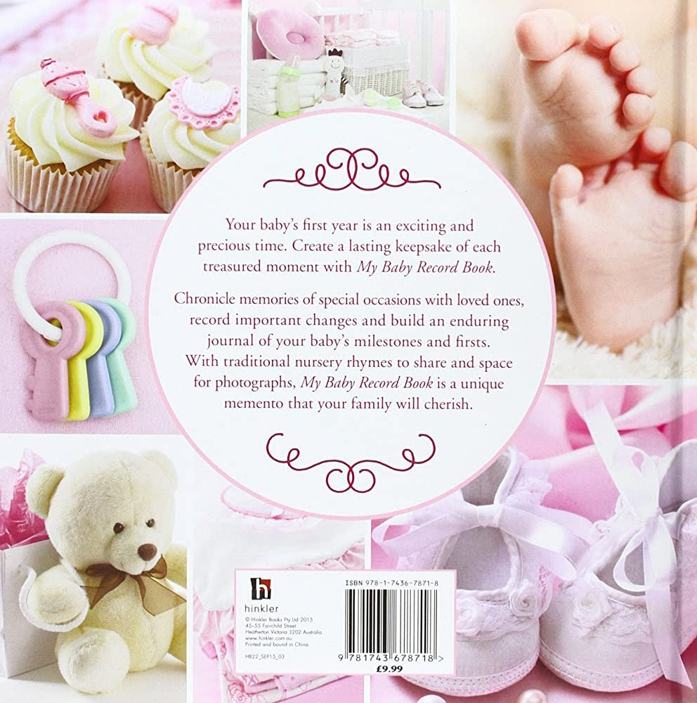 My Baby Record Book Pink