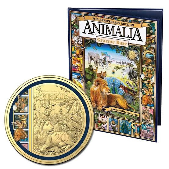 2021 Twenty Cent 35th Anniversary Of Animalia Gold Plated Coloured (20c) Uncirculated Australian Decimal Coin