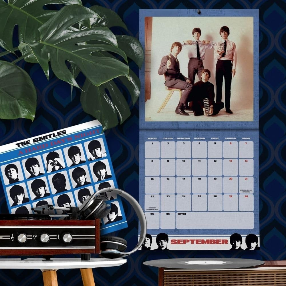 2025 12 Month The Beatles Official Collectors Edition Wall Calendar