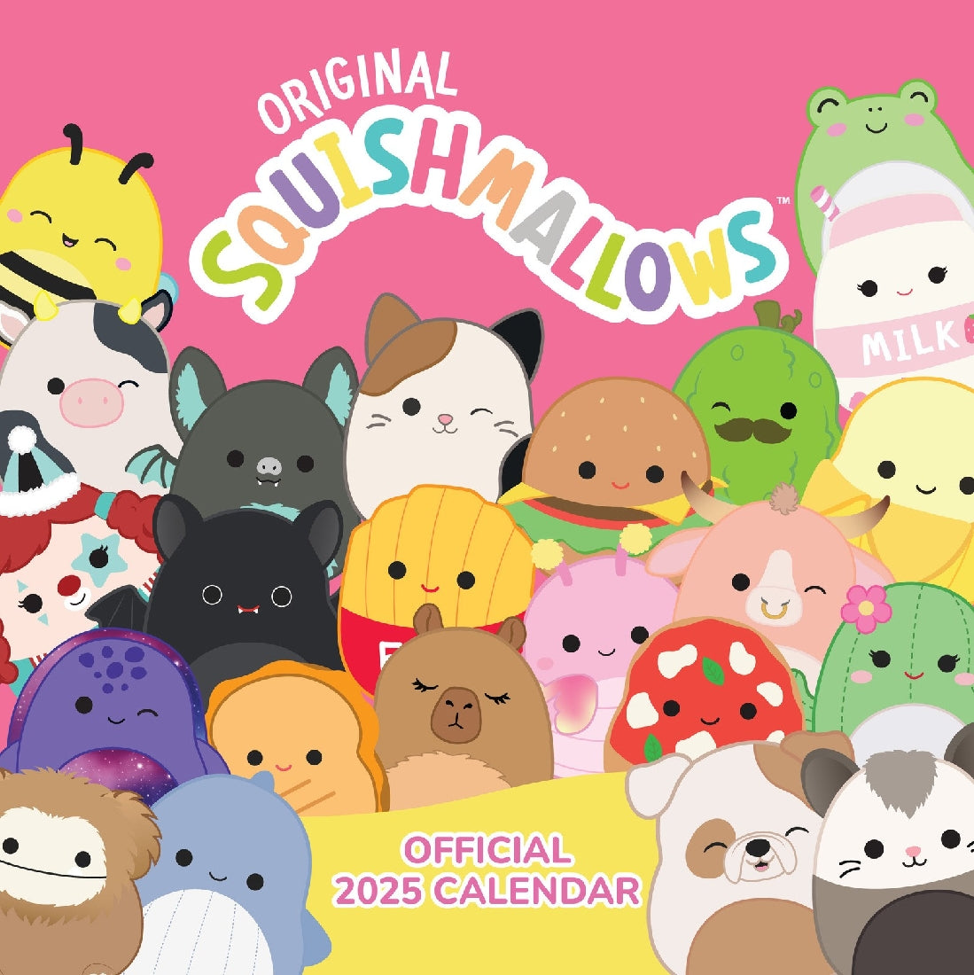 2025 12 Month Official Squishmallow Wall Calendar