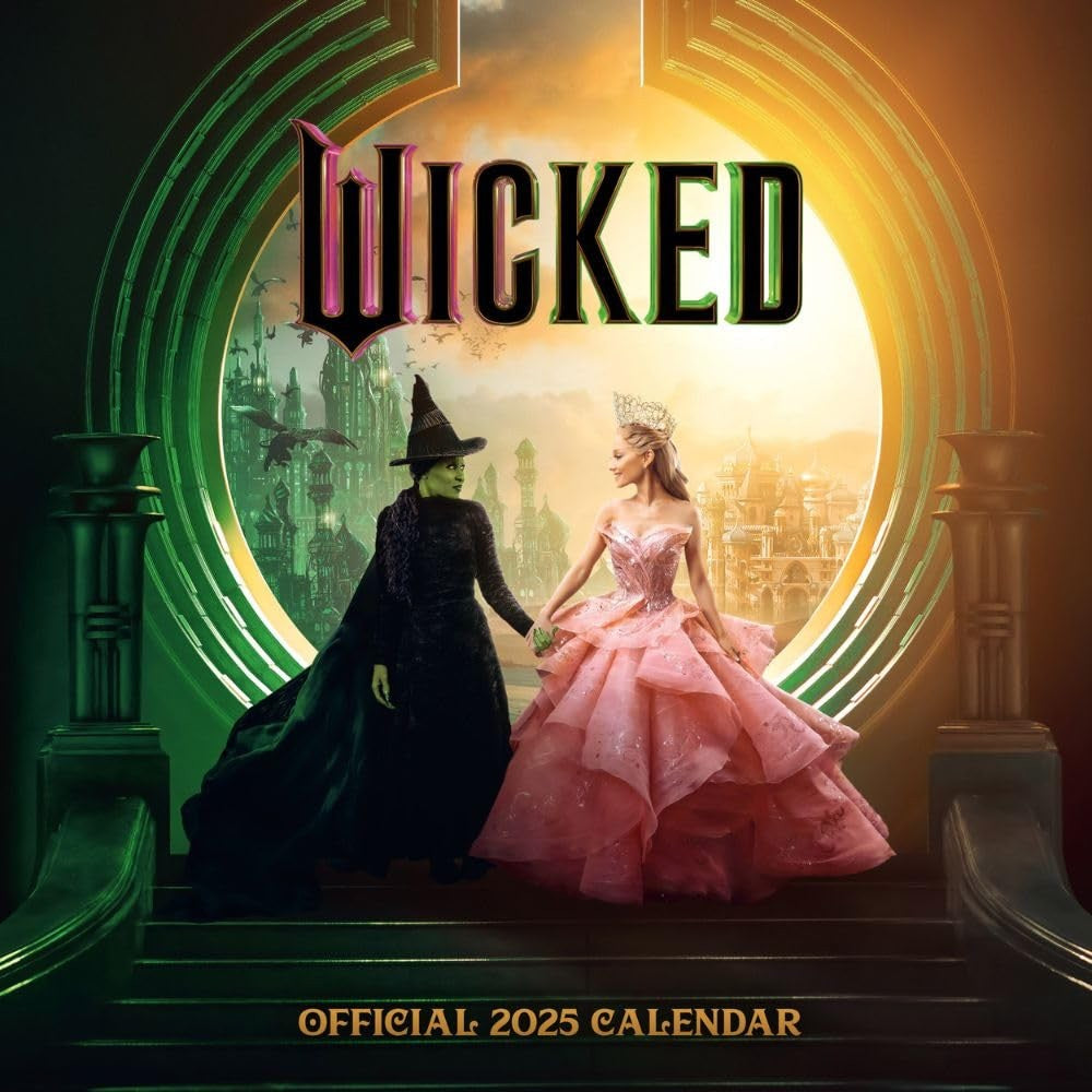 2025 12 Month Wicked Movie Wall Calendar