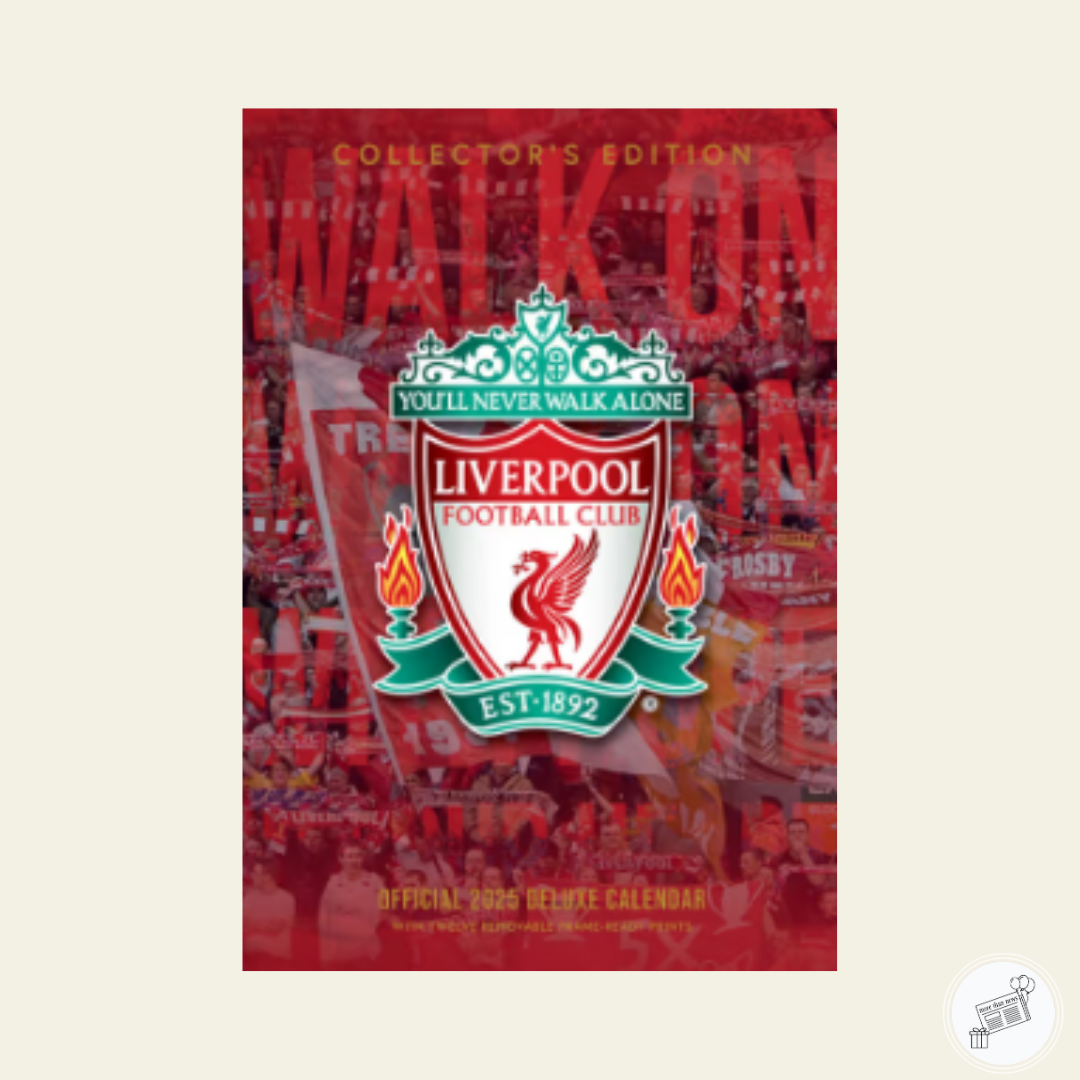 2025 12 Month A3 Deluxe Liverpool Football Club Collector's Edition Calendar