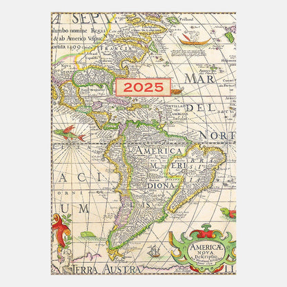 2025 A6 Week To View Antique Maps Diary 