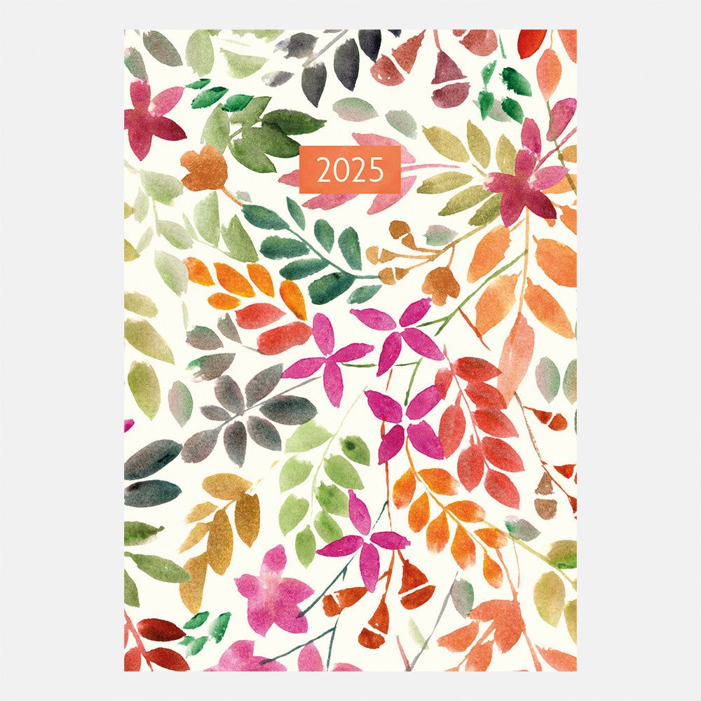 2025 A6 Week To View Autumn Leaves Diary 