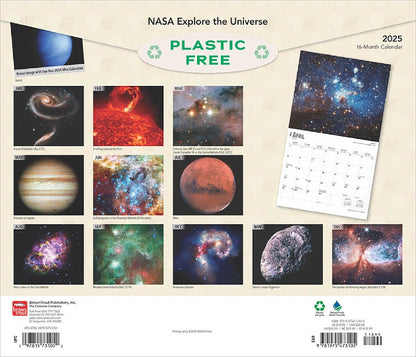 2025 16 Month Nasa Explore The Universe Wall Calendar