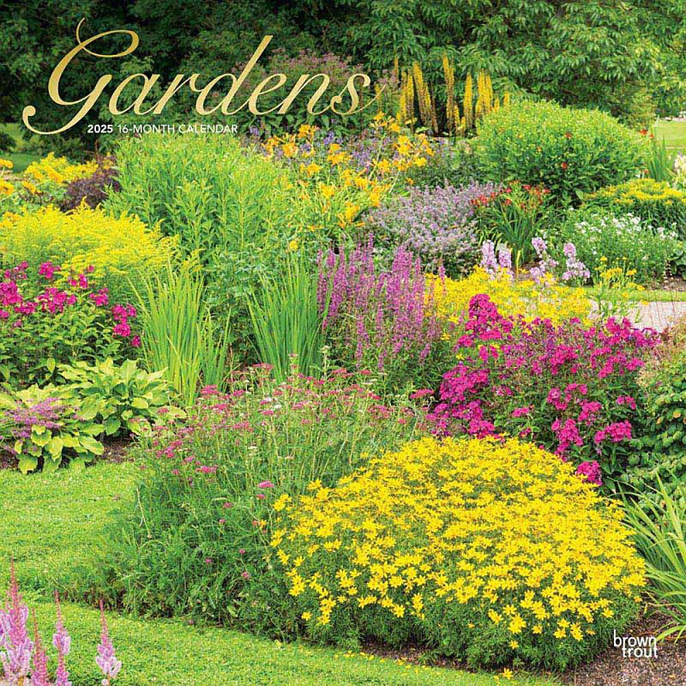 2025 16 Month Gardens Wall Calendar