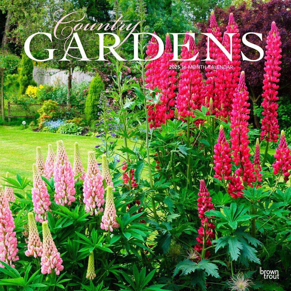 2025 16 Month Country Gardens Wall Calendar