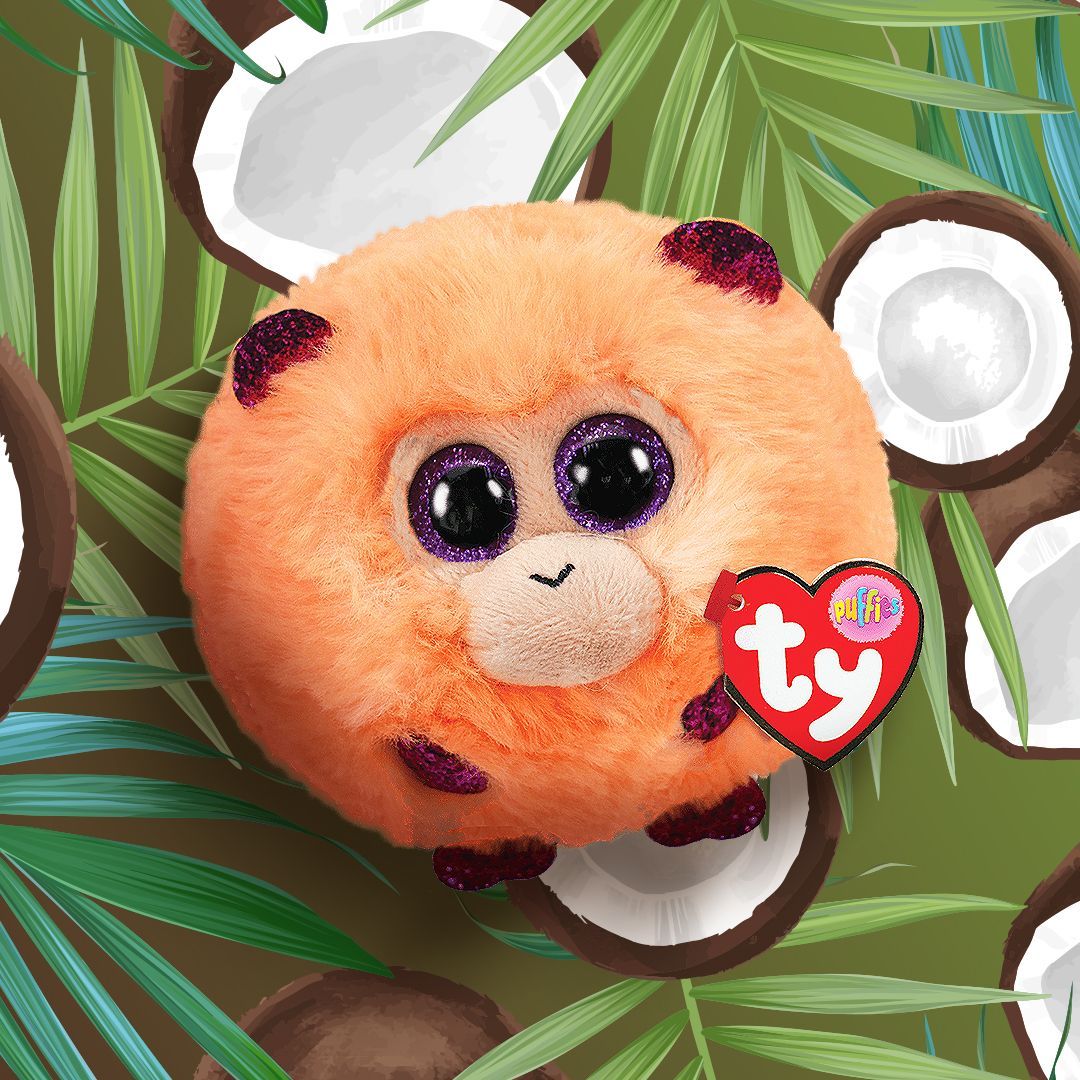 Ty Beanie Boos Puffies: Coconut The Monkey