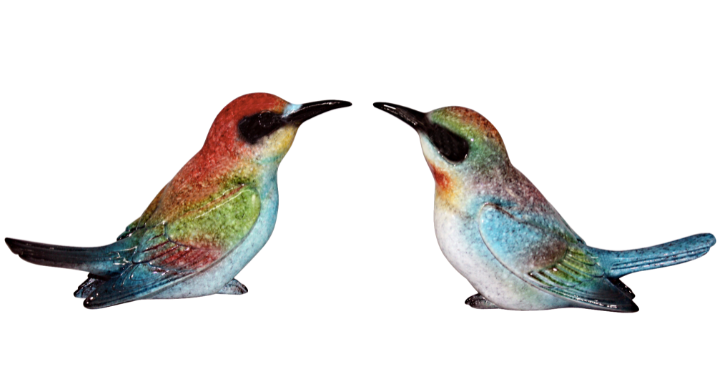 Rikaro Glass Blue Belly Bird