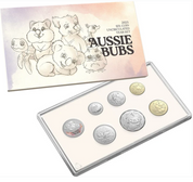 Aussie Bubs 2025 Six Coin Coloured Uncirculated Baby Year Set