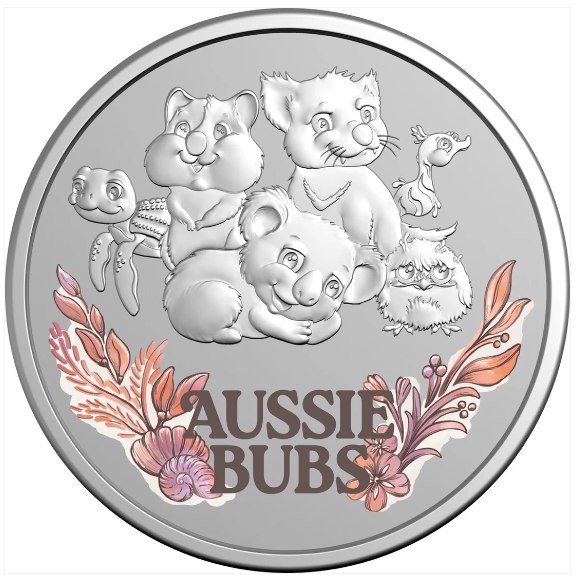 Aussie Bubs 2025 Six Coin Coloured Uncirculated Baby Year Set