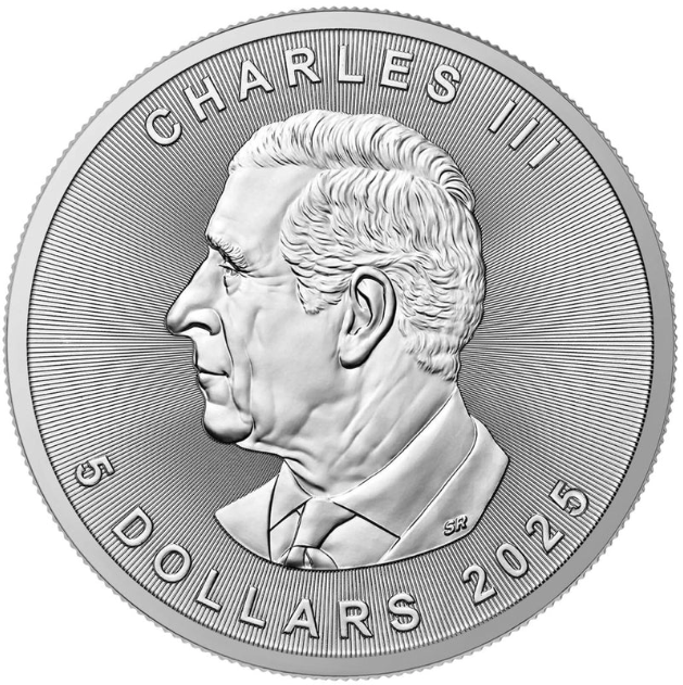 POPE FRANCIS WELCOME HOME 2025 CANADA 1OZ SILVER $5 COLOURED COIN