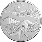 KANGAROO SERIES – BUSH CAPITAL 2025 $1 1OZ FINE SILVER FROSTED UNCIRCULATED COIN
