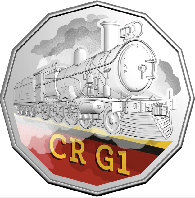 2025 Steam Giants Uncirculated 50 Cent Coloured Set Of 7