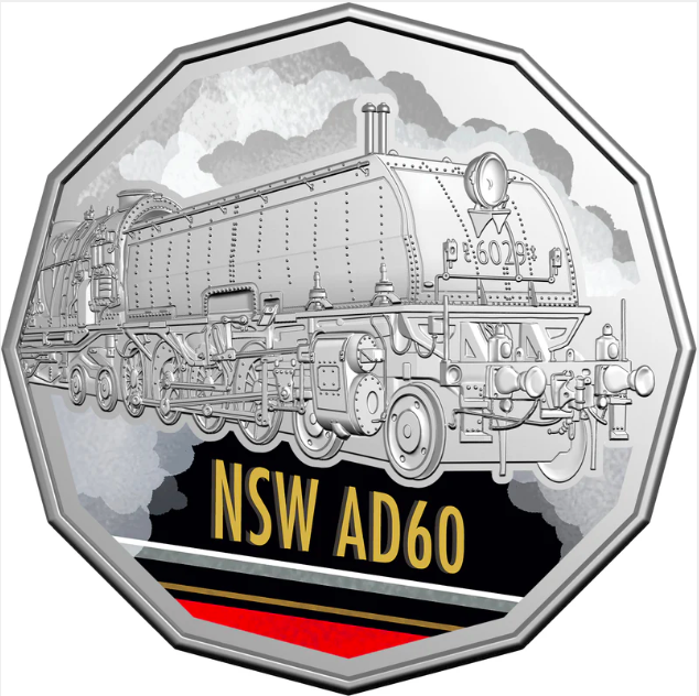 2025 Steam Giants Uncirculated 50 Cent Coloured Set Of 7