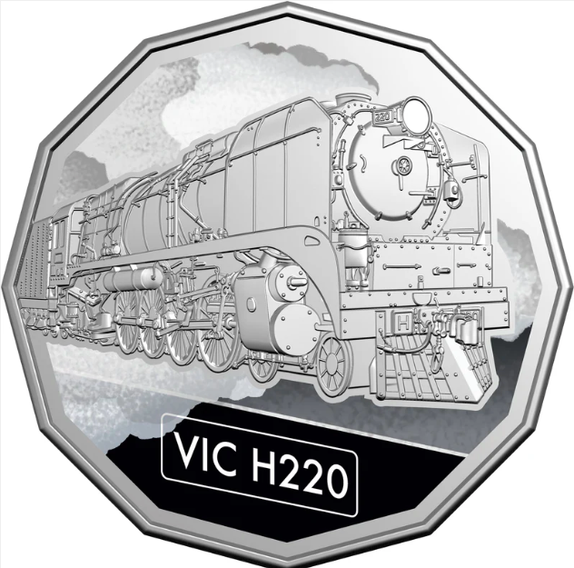 2025 Steam Giants Uncirculated 50 Cent Coloured Set Of 7