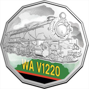 2025 Steam Giants Uncirculated 50 Cent Coloured Set Of 7