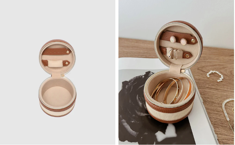 Louenhide Loz Jewellery Box Tan White