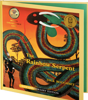 50TH ANNIVERSARY OF THE RAINBOW SERPENT DELUXE SPECIAL EDITION BOOK 2025 20C GOLD-PLATED COLOURED UNCIRCULATED COIN