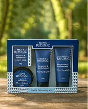 Mens Republic Grooming Kit 4pc Shave And Cleanse
