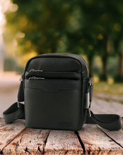 Mens Republic Crossbody Bag Black