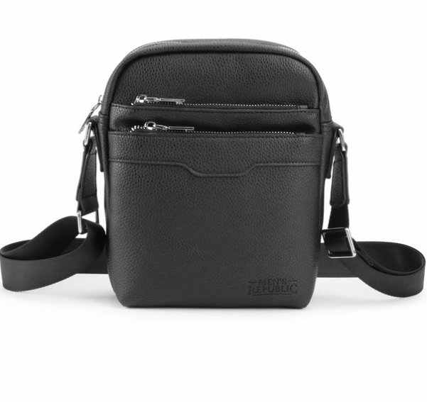 Mens Republic Crossbody Bag Black