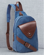 Mens Republic Sling Bag Denim Blue