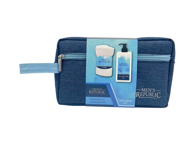 Mens Republic Grooming Kit Toiletry Bag Incl