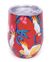 Wine Tumbler Double Walled Stainless Birds Asstd