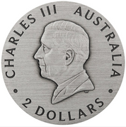 Honey Bee 2025 2oz Silver Antiqued Coloured Coin