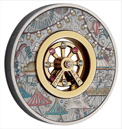 Ferris Wheel 2025 2oz Silver Antiqued Coin