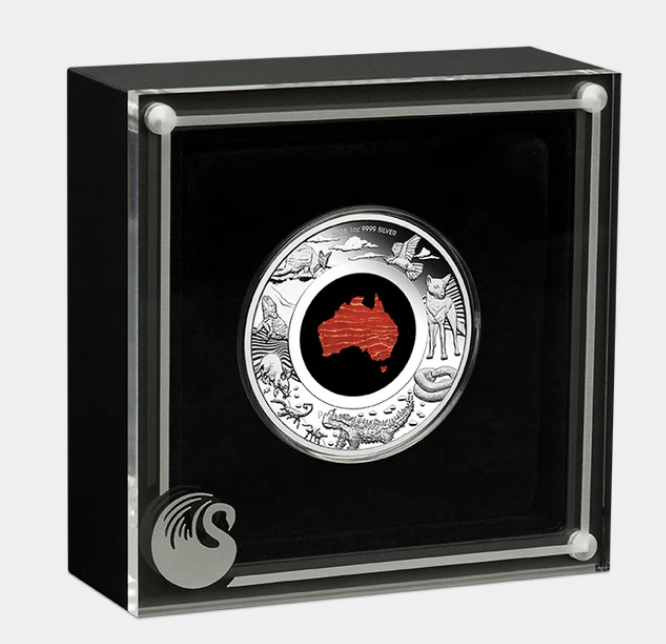 Great Southern Land 2025 1oz Silver Proof Snakeskin Jasper Coin