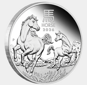 Year Of The Horse 2026 Silver Proof 1/2oz Coin