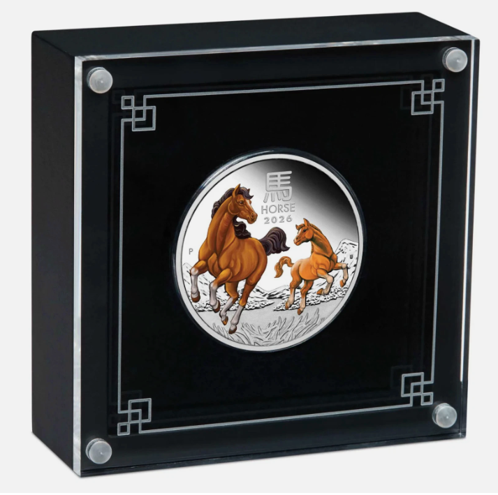 Australian Lunar Series 3 1oz Silver Proof Coloured Coin