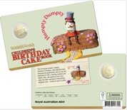 AWW BIRTHDAY CAKE HUMPTY DUMPTY 2025 $1 UNCIRCULATED COIN IN CARD