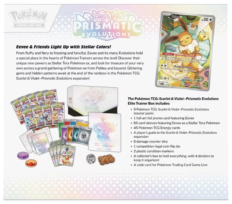 POKEMON PRISMATIC EVOLUTION ELITE TRAINERS BOX ETB