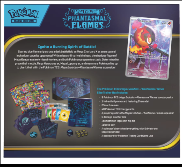 POKEMON PHANTASMAL FLAMES ELITE TRAINER BOX ETB