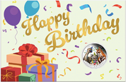 Happy Birthday 2026 1/2oz Silver Proof Coloured Coin In Card
