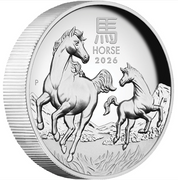 Australian Lunar Series Iii 2026 Year Of The Horse 1oz Silver Proof Coin