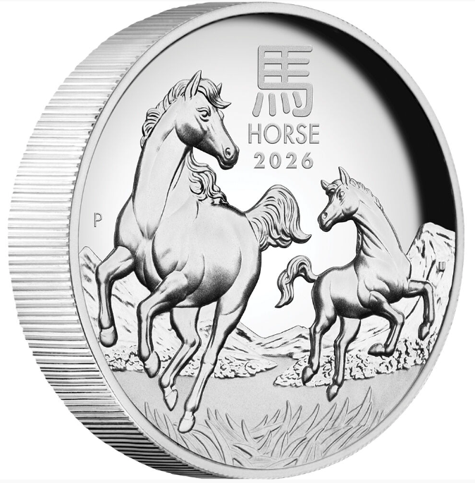 Australian Lunar Series Iii 2026 Year Of The Horse 1oz Silver Proof Coin
