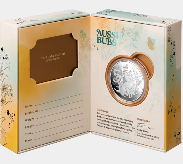 Aussie Bubs 2026 $5 1oz Fine Silver Proof Coin Box Set