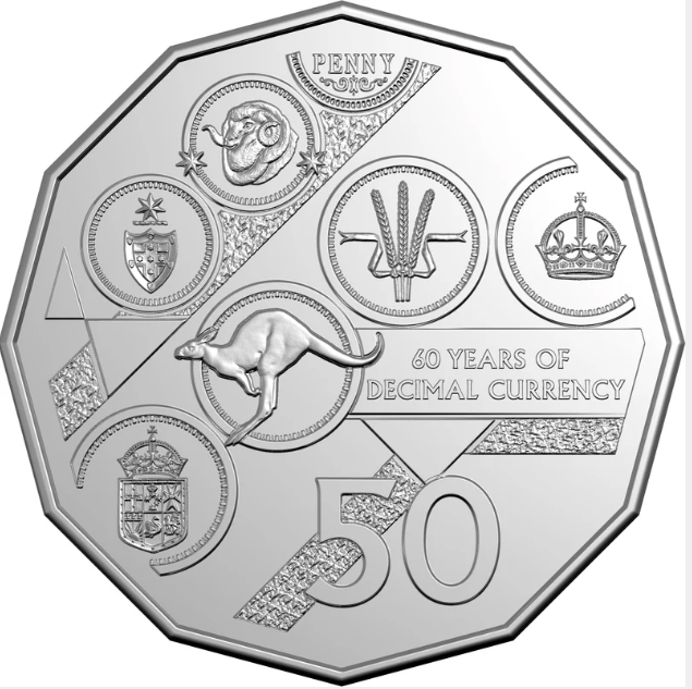 60th Anniversary Of Decimal Currency Uncirculated Six Coin Year Set