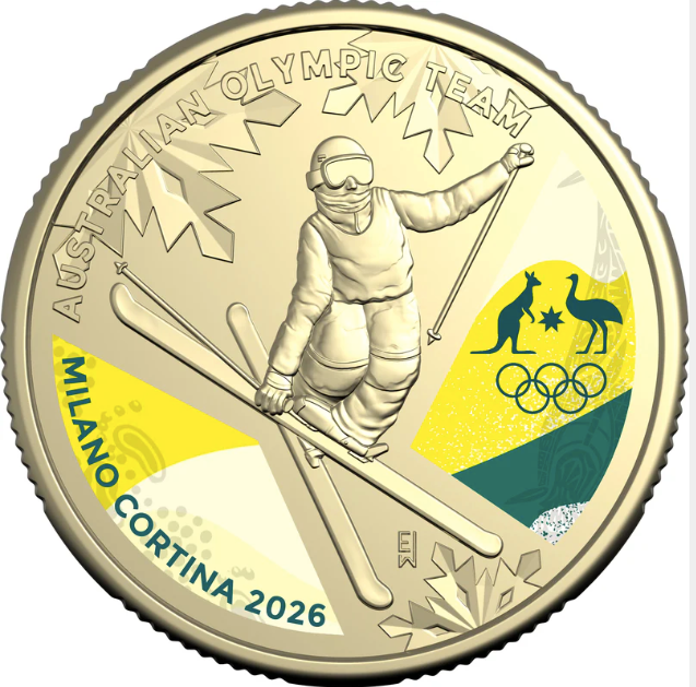 Winter Olympics 2026 $1 Coloured Uncirculated Coin