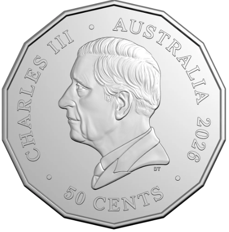Her Majesty Queen Elizabeth 2026 50 Cent Uncirculated Coin