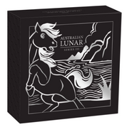 Year Of The Horse 1oz Silver Gilded Proof Coin