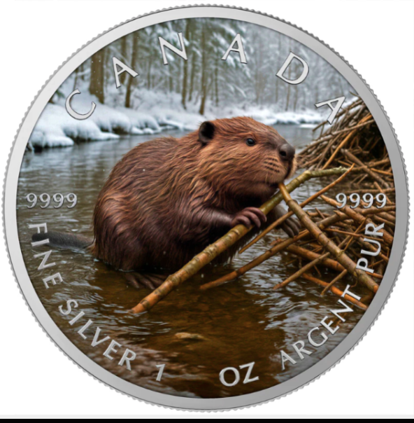 Canadian Beaver 2025 1oz Silver Proof Coin